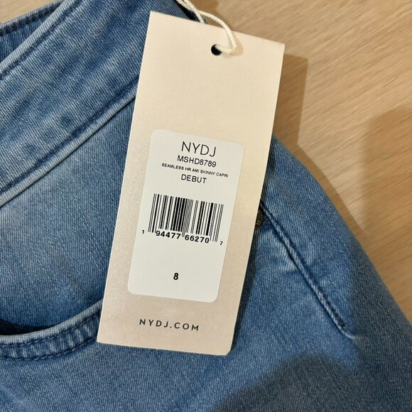 NYDJ High Rise Ami Skinny Capri Jeans in Debut - Picture 4 of 6